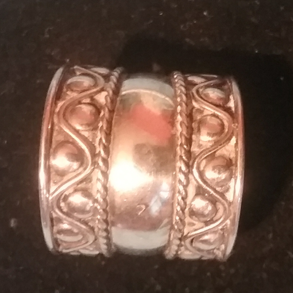 60s 70s Style Rare Hard To Find .925 Stamped Boho Ring Size 6